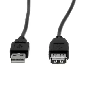 Rocstor Y10C117-B1 Cb 6Ft Usb 2.0 Extension Cable Type A Female To Male Black - Picture 1 of 6