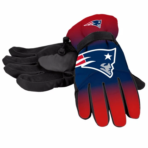 New England Patriots Gloves Big Logo Gradient Insulated Winter Unisex S/M L/XL Cover