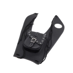 PU Leather Tank Cap Panel Cover Bag For Kawasaki Vulcan VN500 VN800 VN900 VN1500 - Picture 1 of 9