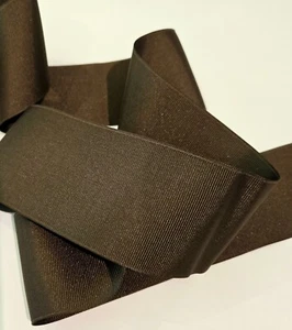 Grosgrain Ribbon 5 Yards Solid Brown Two-sided 2 1/4" Polyester  - Picture 1 of 3