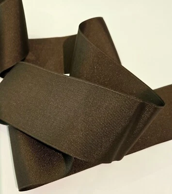 Grosgrain Ribbon 5 Yards Solid Brown Two-sided 2 1/4" Polyester  - Image 1 of 3