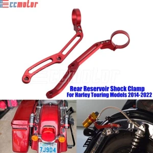 Rear Reservoir Mounting Clamps For Harley Touring Road Street Glide 2014-2024 - Picture 1 of 9