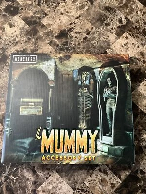 NECA Juego de Accesorios Momia Universal Monstruos Sarcófago Escala 7" Oficial LEER Foto 1 de 4