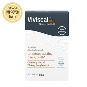 Nuovo Viviscal Integratore Crescita Capelli Uomo 60 Compresse - Fornitura 1 Mese CALDO - Foto 1 di 5