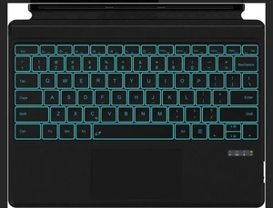 Wireless Keyboard Backlit Type Cover Trackpad for Microsoft Surface Pro 7/6/5/4 - Picture 1 of 6