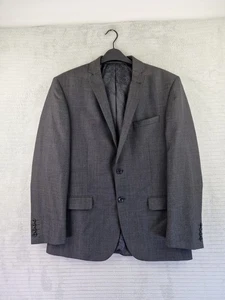 Racing Green Mens Dark Grey Wool Blend Blazer Jacket Size UK 40 Regular - Picture 1 of 20