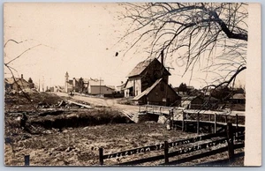 K40/ North Branch Michigan RPPC Postcard c1910 Jefferson Street Church 58 - Picture 1 of 2
