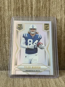 Fútbol americano de élite Panini Donruss 2025 #119 Tyler Warren Silver Holo novato/999 SSP - Imagen 1 de 2