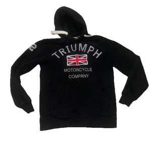 Sudadera con Capucha Triumph Motocicleta Talla Pequeña Negra Usada en Excelente Condición - Imagen 1 de 6