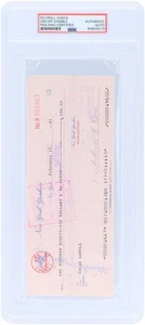 Oscar Gamble New York Yankees Signed Check from February 25, 1981 - PSA 84855573 - Picture 1 of 2
