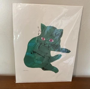 Andy Warhol Green Cat Print - Picture 1 of 6