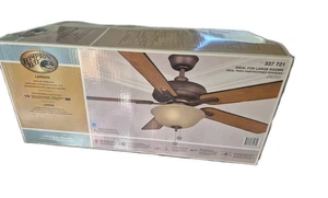 Hampton Bay - Larson - 52" Indoor Ceiling Fan - Distressed Oak/Medium Maple Oil - Picture 1 of 7