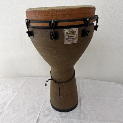 Remo Mondo Designer Series Key-Tuned Djembe Earth 25 x 14 pulgadas Foto 1 de 4