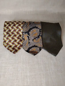 Men's tie lot, 3 ties, Tom James, Carlos Devenezia, Jos A Bank - Picture 1 of 6