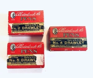 Vtg R. Esterbrook Drawlet Pen Nibs Lot No. 1 x1, No. 2 x5, No. 4 x11, No. 5 x11 - Picture 1 of 6