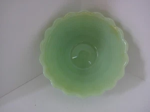 Pioneer Woman Small Jadeite Green Bowl Ribbed Scalloped - Picture 1 of 3