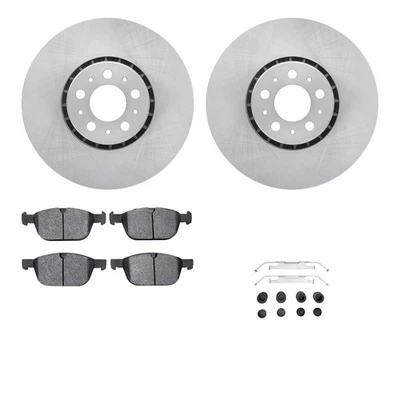 For Volvo XC90 2003-2014 R1 Concepts WFUH1-27305 Front Brake Kit w Optimum Pads - Изображение 1 из 3