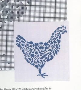 White Willow Stitching Jamie Larson "Tribal Hen" X-Stitch Chart - Bild 1 von 1