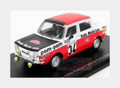 1:43 Spark Simca 1000 Rally #2 Rally Montecarlo 1973 B.Fiorentino M.Gelin S9457 - Photo 1/2