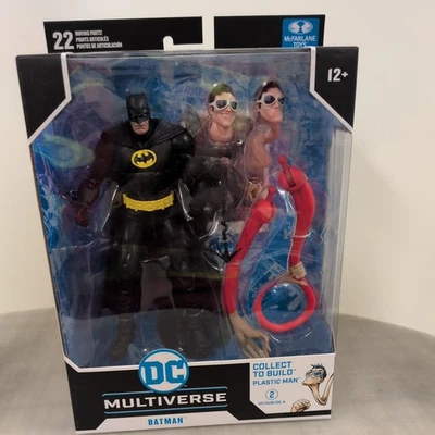 MCFARLANE DC MULTIVERSE TRAJE NEGRO BATMAN 7" FIGURA SIN Plástico Hombre BAF Foto 1 de 4