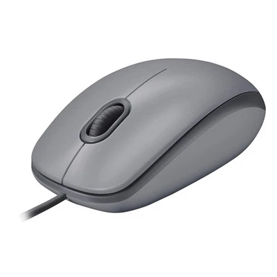 Logitech M110 Wired USB Mouse, Silent Buttons, Comfortable Full-Size Use Design, - Image 1 of 4