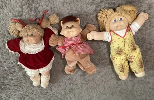 Cabbage Patch Kids Doll lot of 3 Vintage 1980’s - Picture 1 of 8