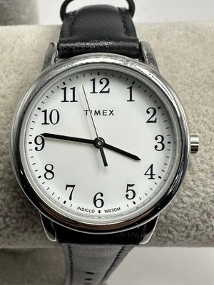 Timex tw2v69100 Ladies New Battery Indiglo Easy Reader 30MM 7" Leather Band J35 - Image 1 of 4