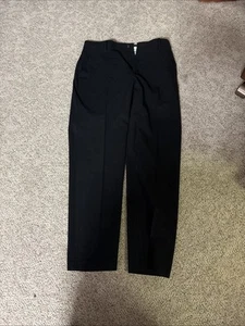 NWT CHAPS Boys Black Dress Pants Flat Front Size 18 Reg - Picture 1 of 2