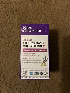 New Chapter MultiVitamin One Daily Every Woman’s 40+ 75  Tablets Exp 01/2025
