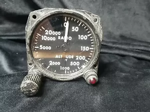 Vintage Aircraft Aviation Gauge Used As Is Untested Radio Altitude - Bild 1 von 6