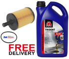 FOR AUDI A5 2.0 TDi B8 2008-2013 OIL FILTER & 5W-30 ENGINE OIL SERVICE KIT NEW
