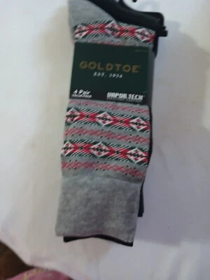 Gold Toe Womens 4 Pack Flat Knit Solid Socks Size 9-11 Color Multi/Black - Image 1 of 2