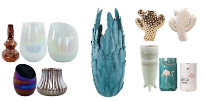 Hoff Interieur Vase Alabaster Shiraz Amphore Blumen Phiole Glas Keramik Vasen - Bild 1 von 2