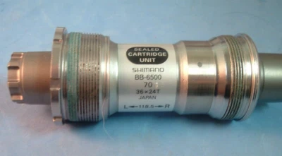 Shimano Ultegra BB-6500 Cartridge NEW/NOS Bottom Bracket-70x118.5MM-Ital- Mint - Image 1 of 4