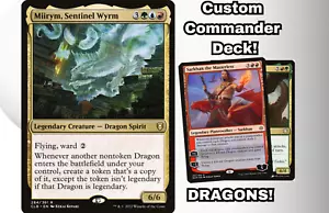 MTG Commander EDH Deck Miirym, Sentinel Wyrm 100 Magic Cards Custom Deck Dragons - Picture 1 of 7