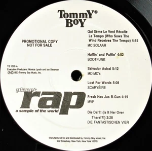 BOOTFUNK / MVP "PLANET RAP - SAMPLE OF THE WORLD" 1993 LP COMPILATION PROMO HTF - Foto 1 di 4