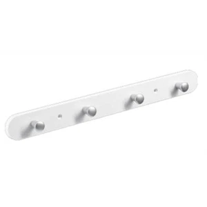 HETTICH 4er Garderobe Kunststoff weiß 380 x 40 x 30mm Kleiderhaken Wandmontage - Bild 1 von 1