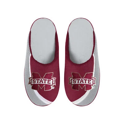 FOCO NCAA Men's Mississippi State Bulldogs 2022 Big Logo Color Edge Slippers - Image 1 of 3
