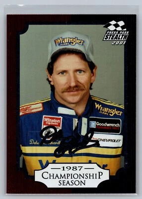 2001 Press Pass Stealth Dale Earnhardt #DE12 NrMT - Image 1 of 2