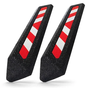 TOPRUBBER® 2x Radstopper, Reflektierend, Refl.Kl. RA2/C, 570x140x75, zum Kleben - Bild 1 von 15