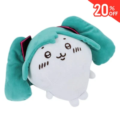 Chiikawa Fit Hatsune Miku Fufu Kawai Plush Doll Toy Cute Self-deprecating Bear S - Image 1 of 4