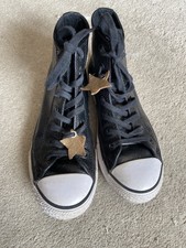 girls black converse boots