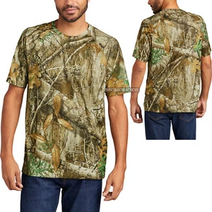 MENS REALTREE EDGE MOISTURE WICKING T-SHIRT CAMO CAMOUFLAGE TEE HUNTING S-4X NEW - Picture 1 of 1