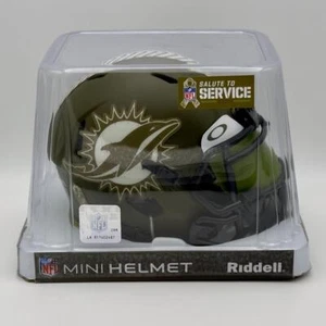 Miami Dolphins Riddell Speed STS 2022 Mini Football Helm mit Custom Visier - Bild 1 von 4