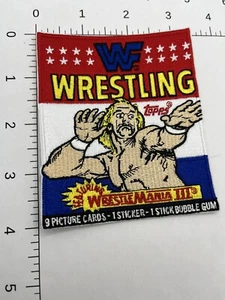 Wwe Wcw Ecw Hulk Hogan Card Pack World Wrestling Federation Iron-on 4” Patch # - Picture 1 of 4