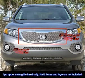 Se adapta a la rejilla de malla cromada de acero inoxidable con logotipo de Kia Sorento 2011-2013 - Imagen 1 de 2