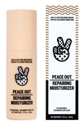 PEACE OUT - Repairing Moisturizer w/ Ceramides & Rosehip Oil - 1.7 oz - NIB  - Image 1 of 2