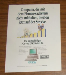 Seltene Werbung EPSON PC AX2e PC AX3/25 - Die ausbaufähigen PCs 1991 - Picture 1 of 1