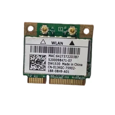 Dell E6520 E6420 E5520 DW1530 Dual Band Wireless-N Wifi Card BCM943228HM4L 1JKGC - Image 1 of 2