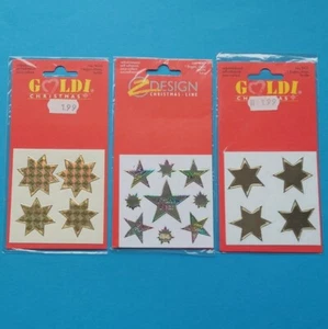 Stickerset 3x Stickeralbum Sticker Vintage 90er Jahre Zdesign + Goldi Sterne - Picture 1 of 2